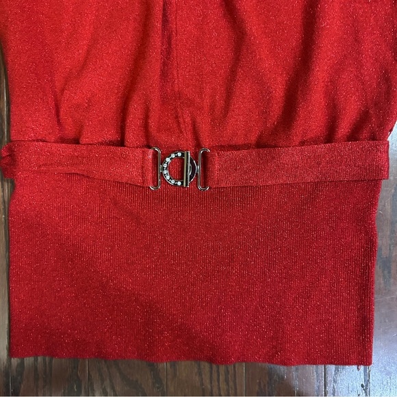 Ashley Stewart Vibrant Red Knit Top - Picture 5 of 6